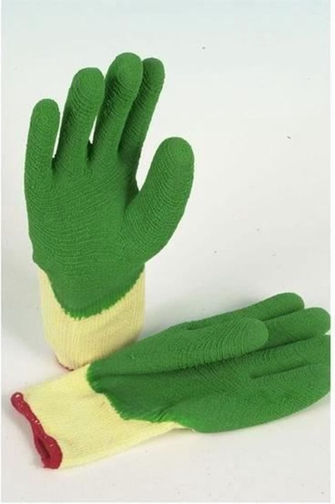 Latex Tuinhandschoenen | Maat 9 | Groen/Beige