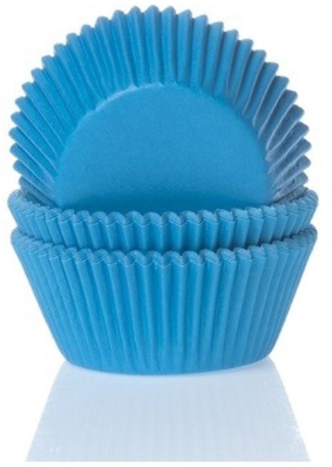 House of Marie - Baking cups Blauw - 48/pk