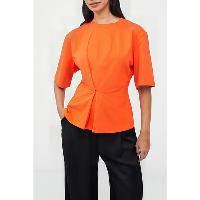 French Connection Pearl Top Mandarin Red Größe: XS | Hemden Outlet | Damen | Rot