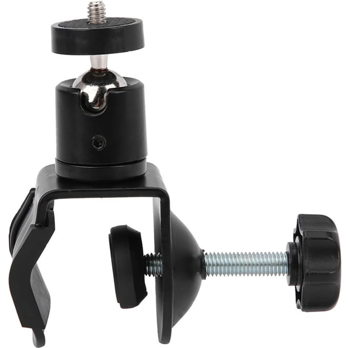 Multifunctionele Balhoofd Draagbare Digitale Camera Rotatie Clip Klem Vaste Beugel black