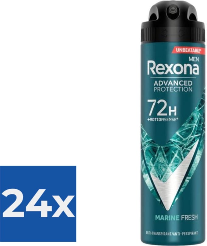Rexona Deospray Men  Marine 150 ml - Voordeelverpakking 24 stuks