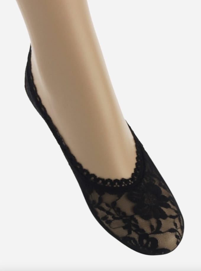 Bonnie Doon lace footie maat 27/30 zwart
