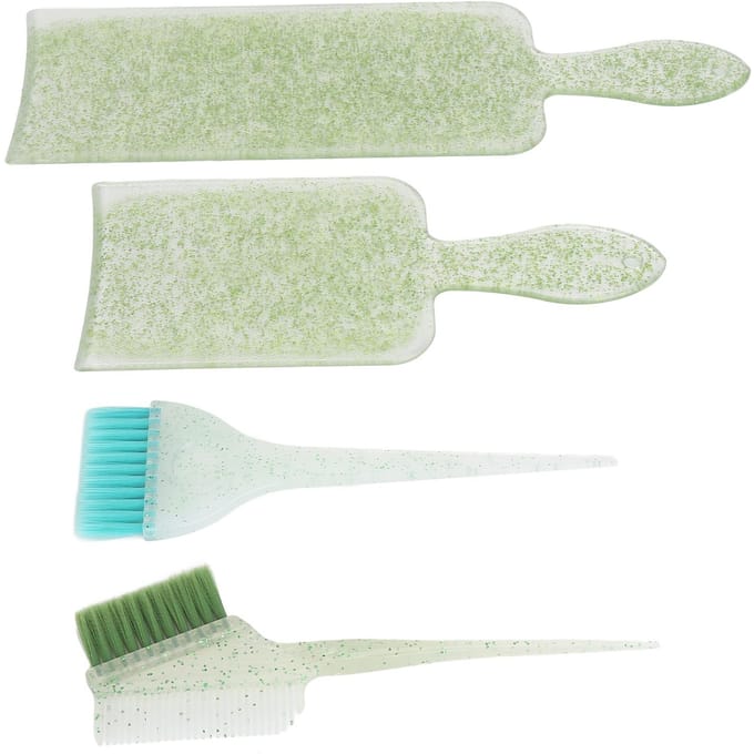 4 stuks Haarverfplank Kit Highlighting Tinting Bleaching Haarverf Borstel Plank Kit voor Schoonheid groen