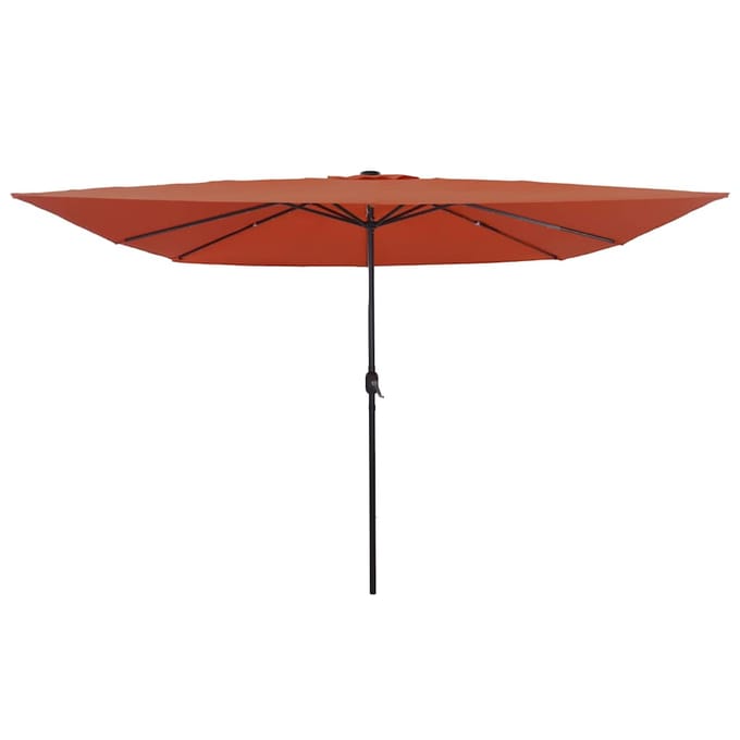 vidaXL Tuinparasol Terracotta 295 x 295 x 245 cm Polyester en staal