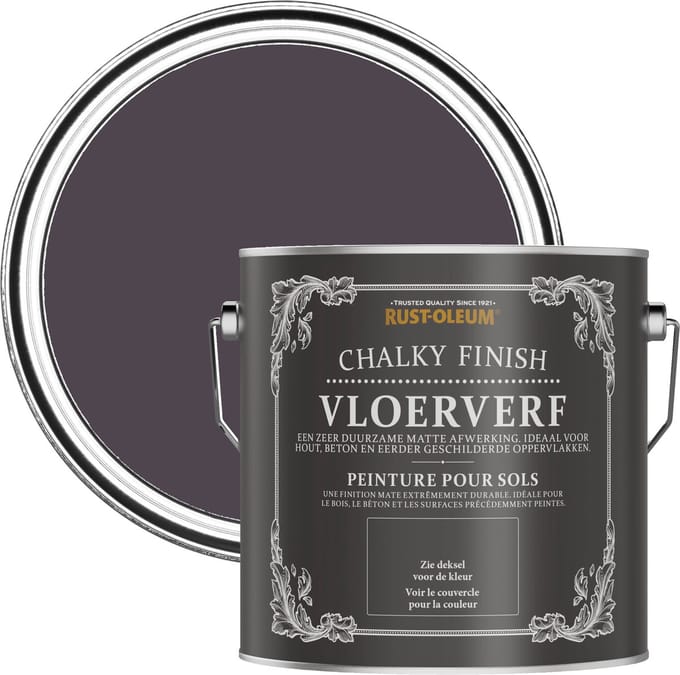 Rust-Oleum Donkerpaars Vloerverf - Druivensap 2,5L