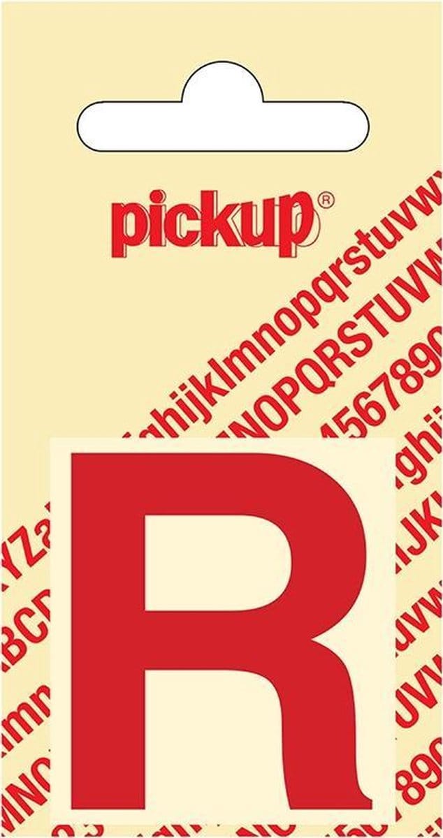 Pickup plakletter Helvetica 40 mm - rood R