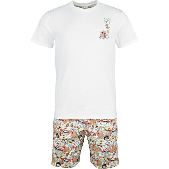 SpongeBob SquarePants Pyjama - Spongebob - Allover - S tot 3XL - voor Mannen - meerkleurig