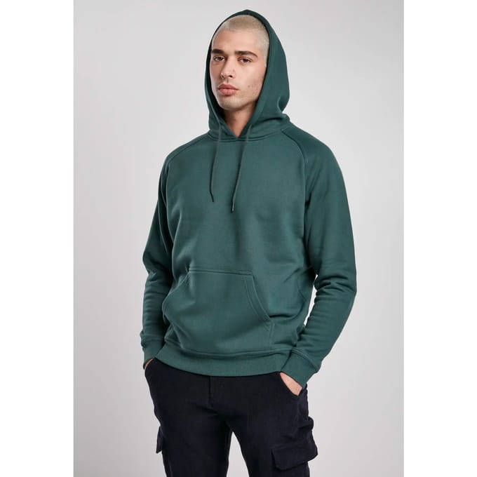 Urban Classics - Blank Hoodie/trui - M - Groen