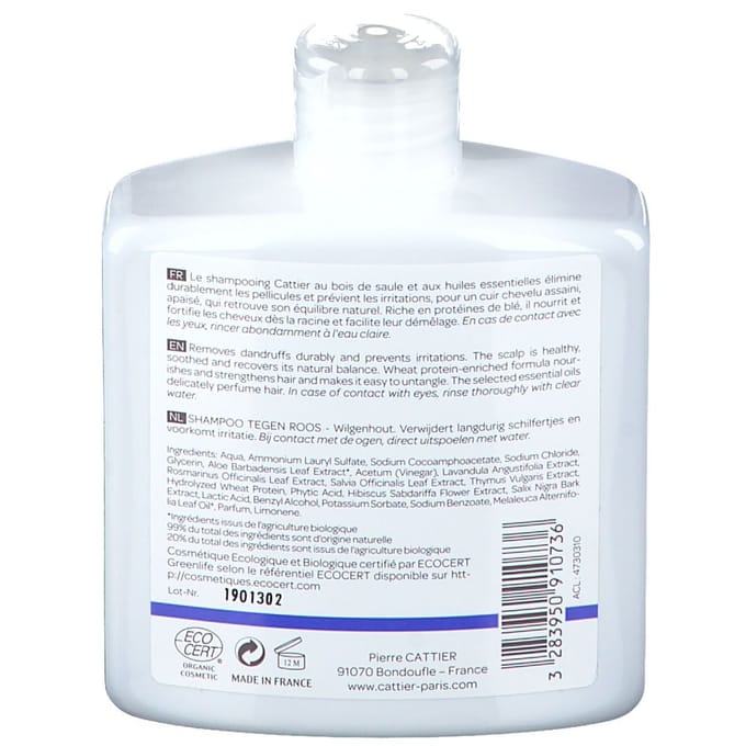 Cattier Shampooing Antipelliculaire 250 Shampoo