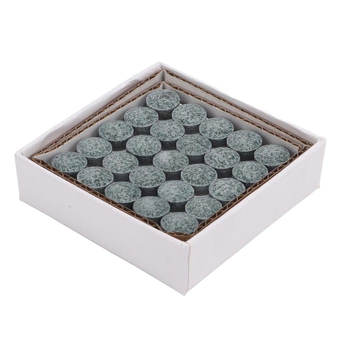 Ensemble de 50 pièces Embouts de Rechange pour Queue de Billard avec Boîte de Rangement Prévention du Glissement Embouts de Queue de Billard 9.5mm gray