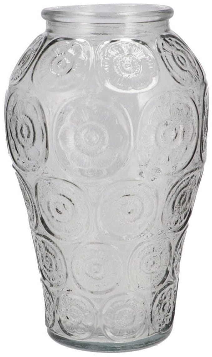 DK Design Bloemenvaas Circle - boeket vaas - glas - transparant - 15 x 25 cm