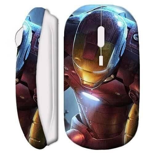 Witte Iron Man draadloze muis