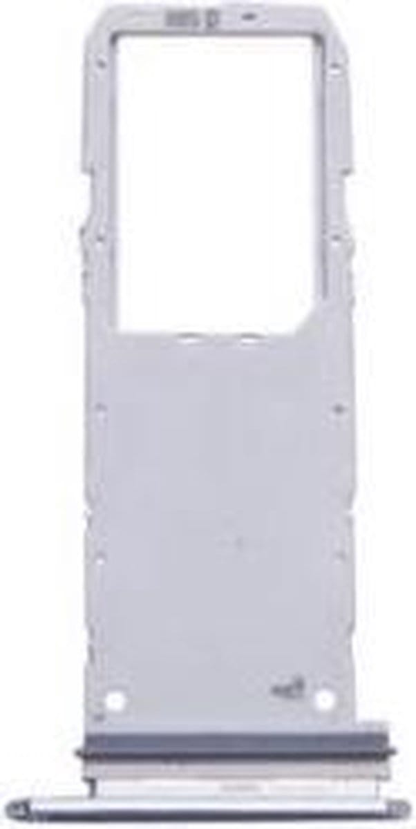 Simkaart houder geschikt voor Samsung Galaxy Note 10 N970 - Simcard Holder - Zilver