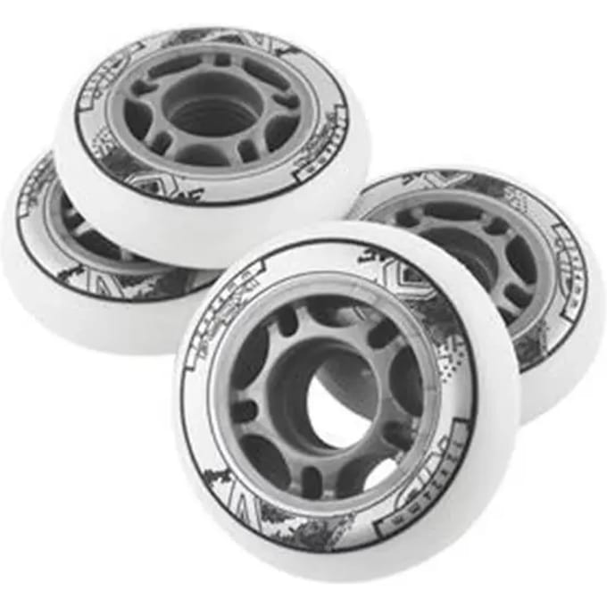 Nils Extreme - Kółka - PU 72x24 82A - Wit - 4 stuks