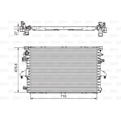Radiator, motorkoeling VALEO 701654