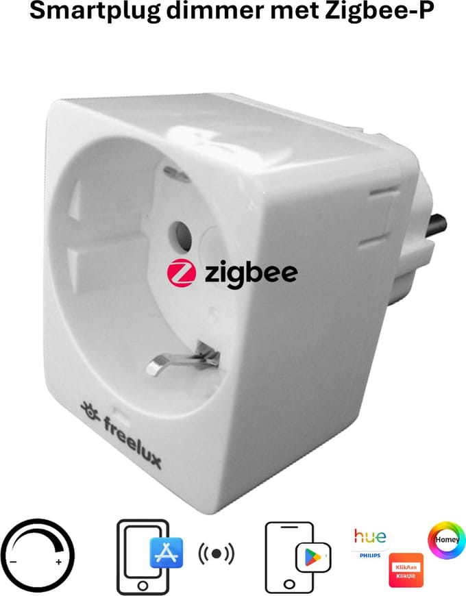 Freelux Zigbee Dimmer | Stopcontact Stekker dimmer | Parel wit