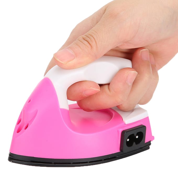 Mini Elektrisch Strijkijzer DIY Ambachtelijke Verwerking Handheld Constante Temperatuur Elektrisch Strijkijzer pink
