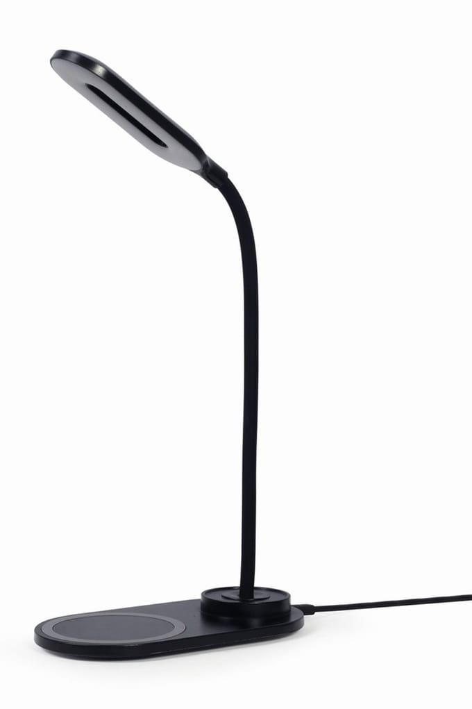 Gembird Desk lamp with wireless charger - Black