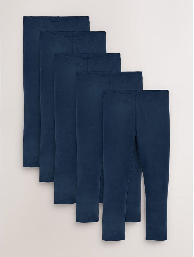 Next - Meisjes - Set van 5 leggings - Blauw