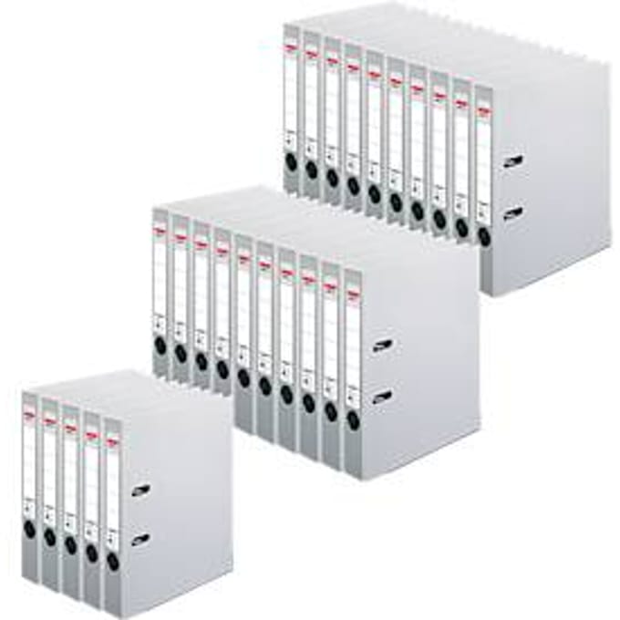 herlitz ordner maX.file protect, A4, rugbreedte 50 mm, 25 stuks, grijs