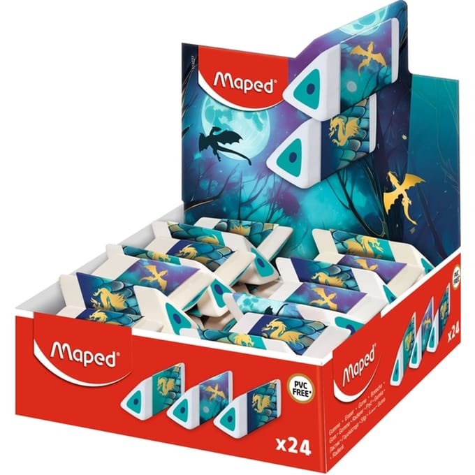Gum Maped Dragon display à 24 kleuren assorti