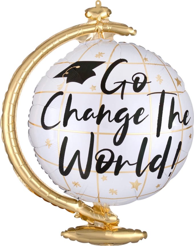 Amscan Ballon Supershape Change The World Globe 58 X 23 Cm
