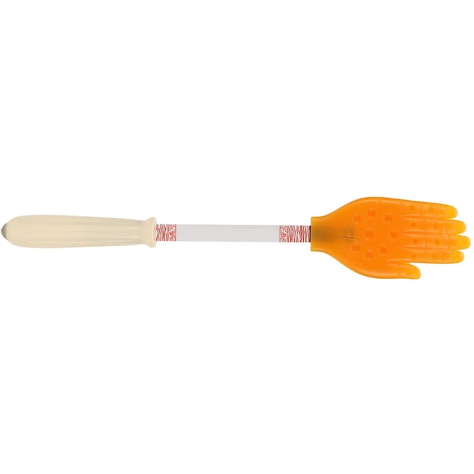 Massage Hamer Stok Hand Palm Vormig Zacht Siliconen Lichaamsmassage Hamer Klop met Essentiële Olie orange