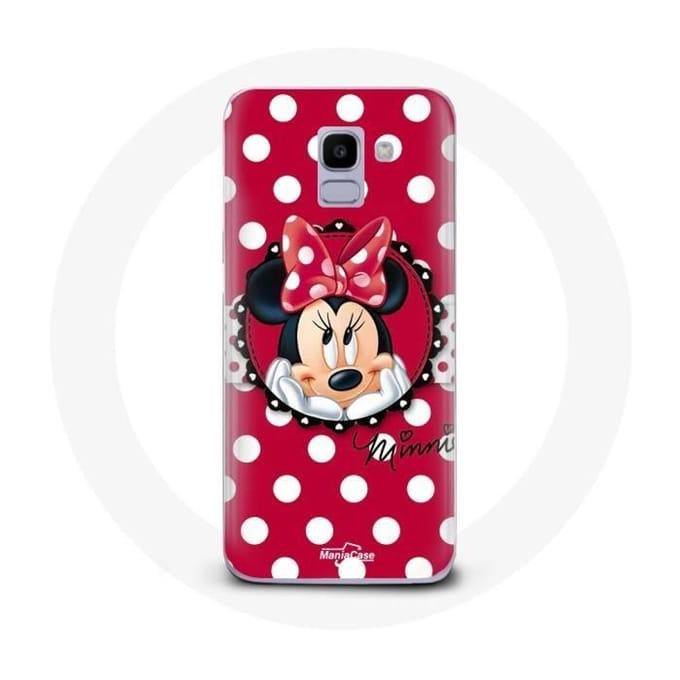 Hoesje voor Samsung Galaxy A6 2018 Minnie Mouse Cartoon Rood