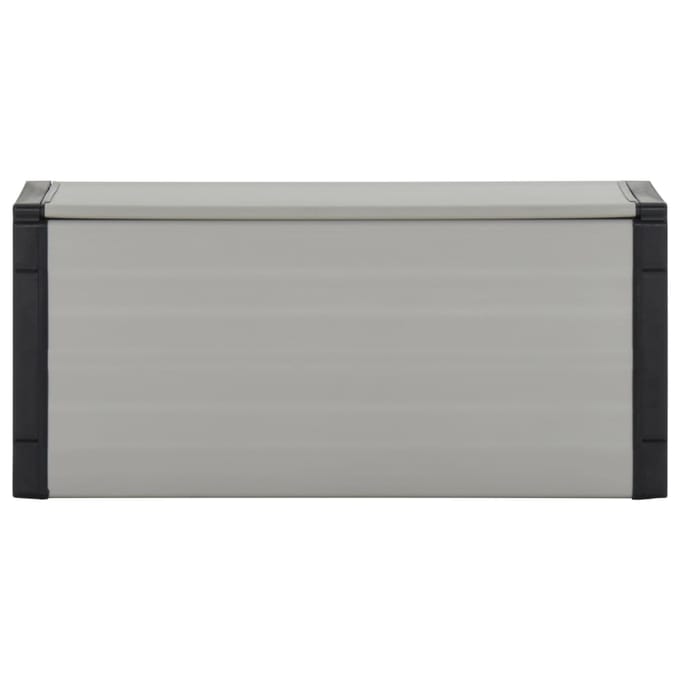 vidaXL - Tuinafvalbak - 85x34x40 - cm - grijs