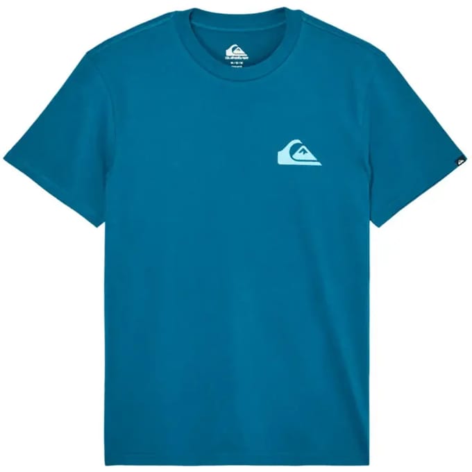 Quiksilver Evo Mini Logo T-shirt Met Korte Mouwen Blauw S Man