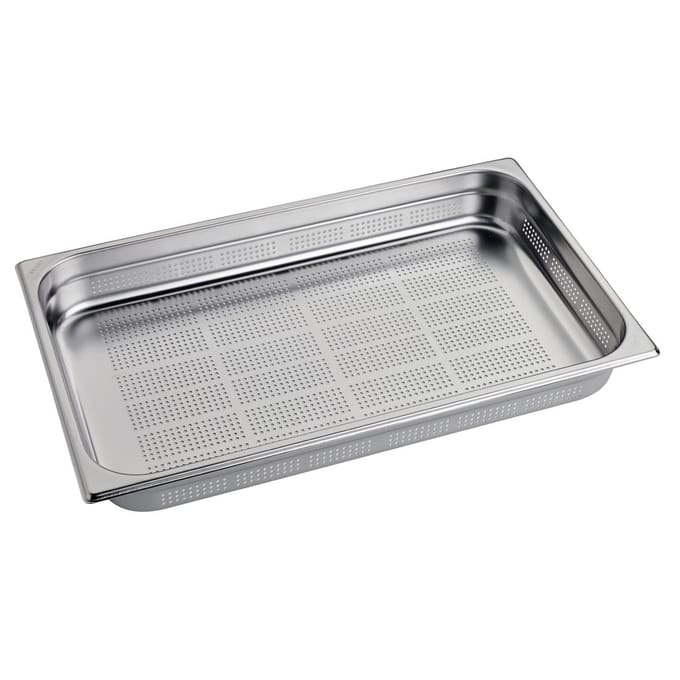 Gastro M geperforeerde RVS GN 1/1 bak 6,5cm diep