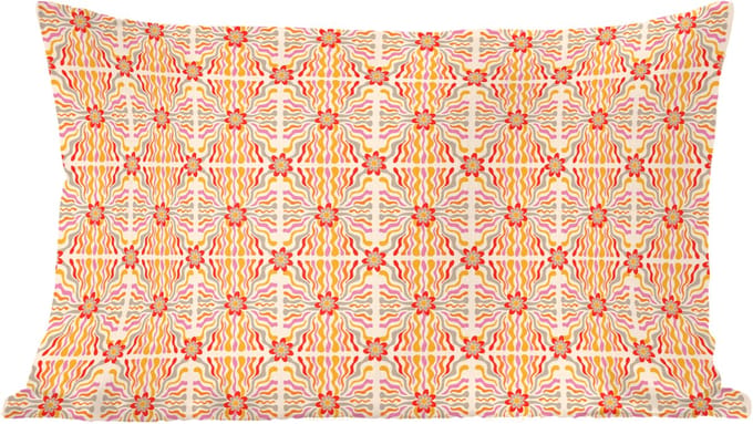Sierkussens - Kussentjes Woonkamer - 60x40 cm - Patroon - Retro - Kleur