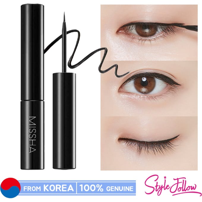 MISSHA Eyeliner liquide Sharp 6 g 1pc + Sample Gifts gray