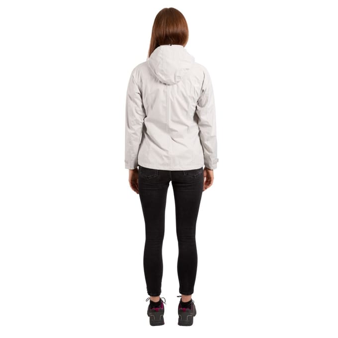Trespass - Dames Review Waterdichte Jas (Wit)