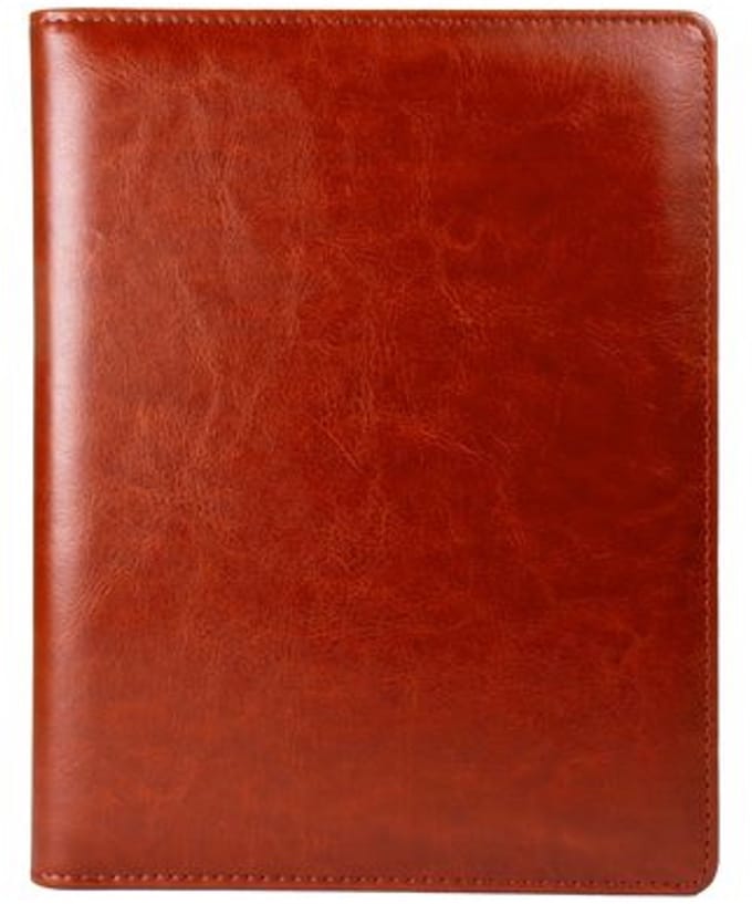 Multo Hannibal Schrijfmap A5 - Kunstleer - Met Schrijfblok - Cognac MU-201004