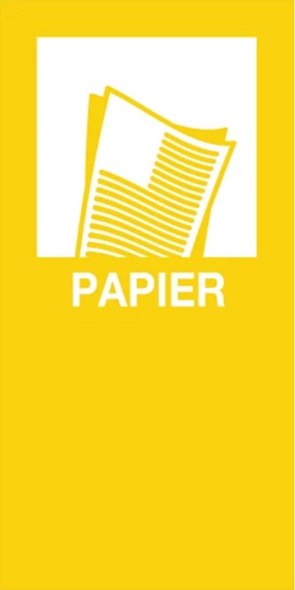 V-Part magneetsticker PAPIER | geel