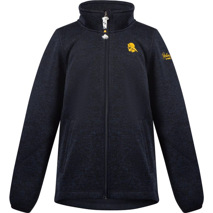 Schmuddelwedda Gebreide fleece jas jonge marine gem