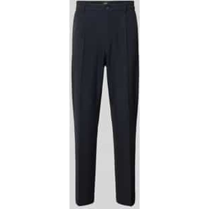 straight fit broek met viscose, model 'Leto'
