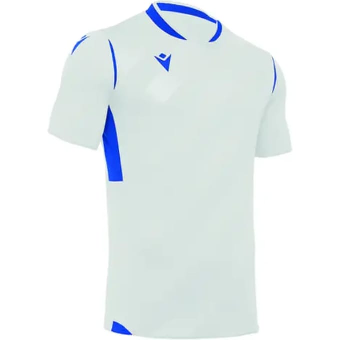 Macron Kimah Shirt Korte Mouw Heren - Wit / Royal | Maat: M