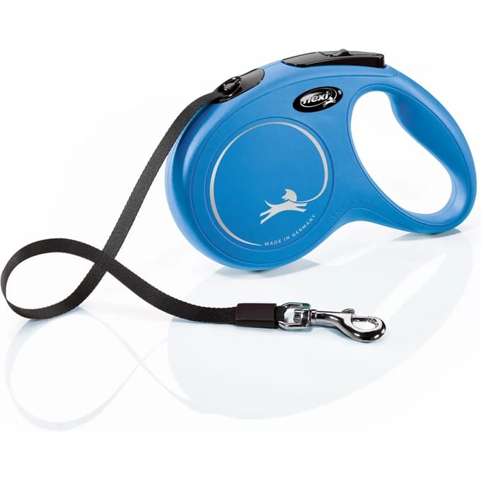 Flexi Classic - Rollijn Hondenriem - M - Blauw - 5 m - Middelgrote Honden