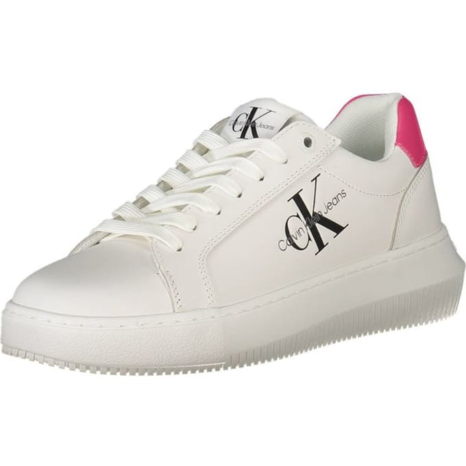 Calvin Klein Witte Leren Dames Sneaker