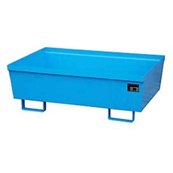 BAUER AO-2 opvangbak, staal, 246 l, B 1200 x D 800 x H 415 mm, blauw