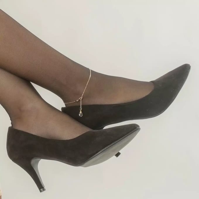 Sylvie Monthulé | Gold Anklet | Tear Drop