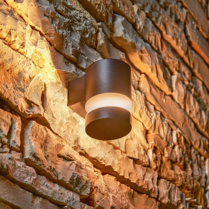 Philips Buitenwandlamp Laven 1 - Zwart - Warm Wit - 6w