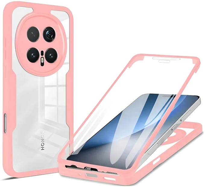 Hoesje geschikt voor HONOR Magic8 Pro - Techsuit ColorVerse 360 Case met Screenprotector - Roze