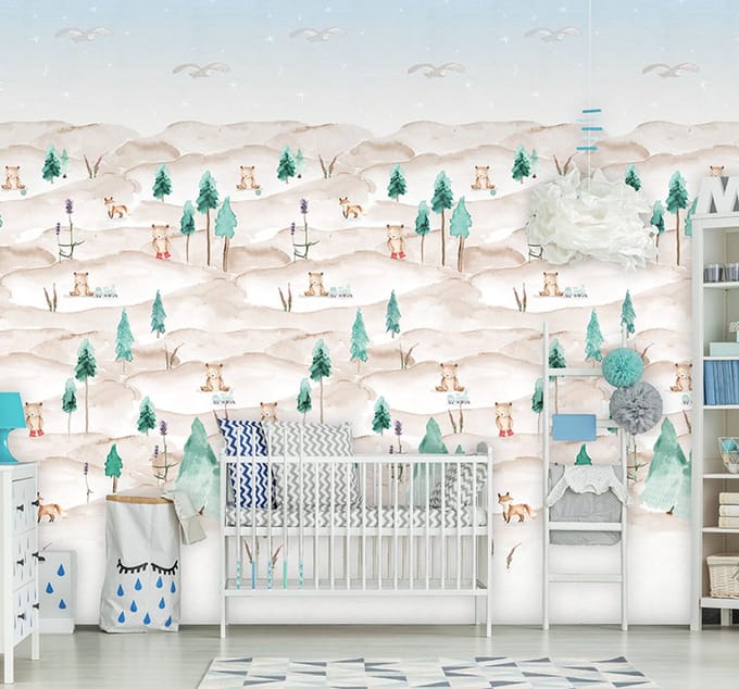 INGK Behang - Kids - Abby & Bryan - Foxy Forest