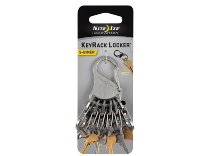 NITE Ize NI-KLK-11-R3 KeyRack Locker Sleutelkarabijn Zilver 1 stuk(s)
