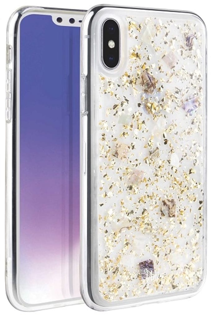 UNIQ Lumence - iPhone Xs Max Hoesje - Transparant Goud - Elegant Design