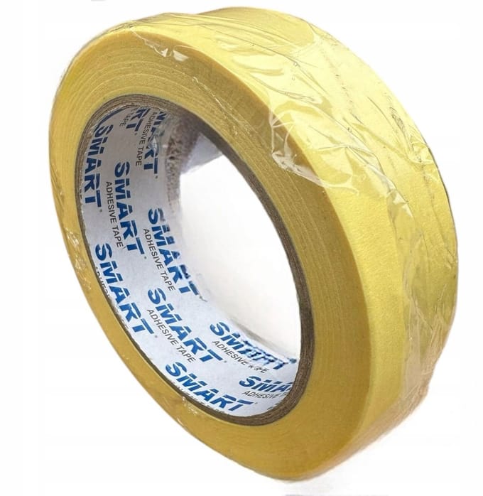 SMART borden/afplaktape papier geel 30mm x 50m