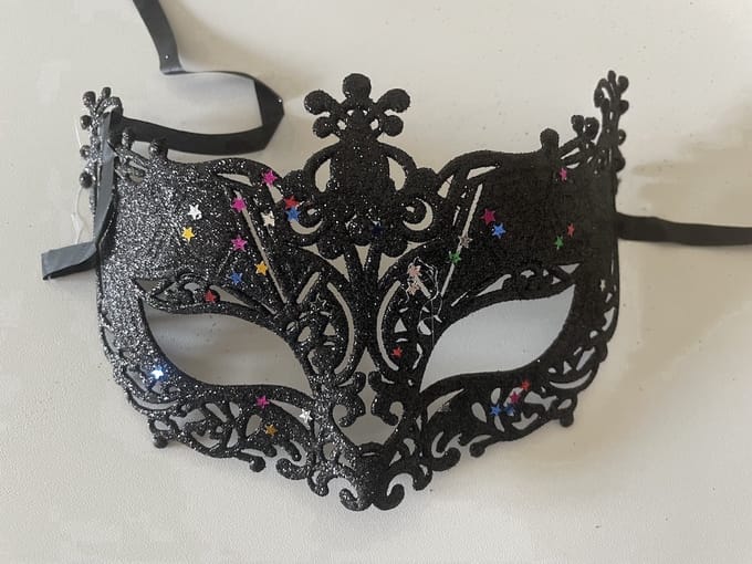 *** Oogmasker Venetië - Maskerade - Bal Masker met Glitters - Voor Ogen - Gala Feest - van Heble® ***